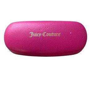 Juicy Couture Fuchsia Glasses Case Optical Eyeglasses Sunglasses Clamshell